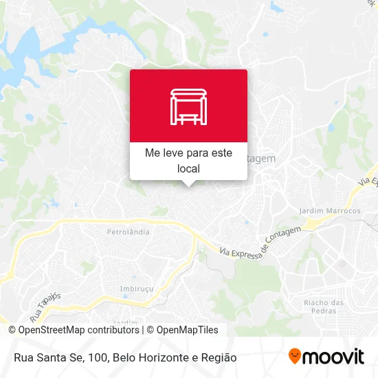 Rua Santa Se, 100 mapa