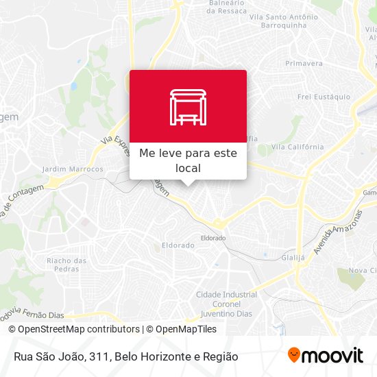 Rua São João, 311 mapa