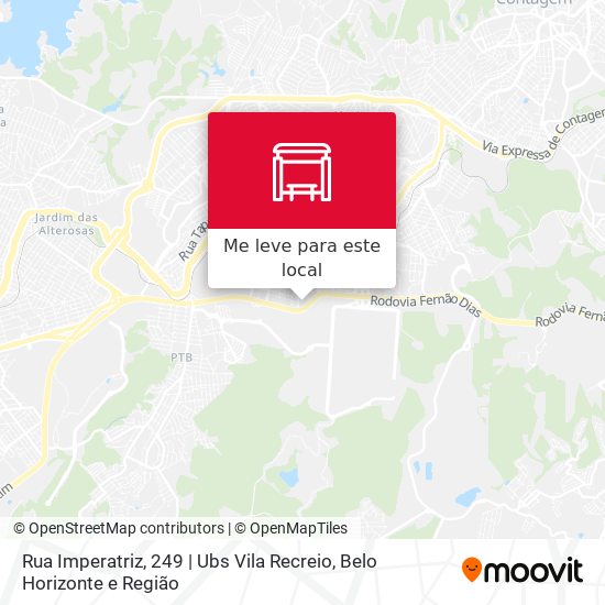 Rua Imperatriz, 249 | Ubs Vila Recreio mapa