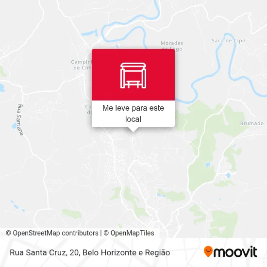 Rua Santa Cruz, 20 mapa