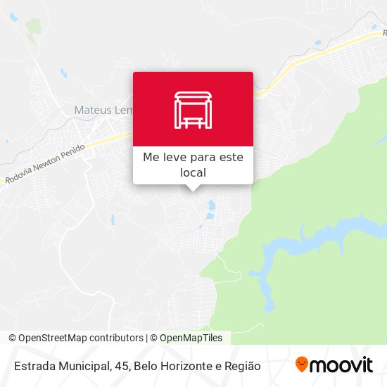 Estrada Municipal, 45 mapa