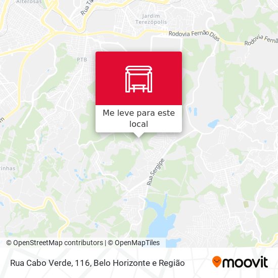 Rua Cabo Verde, 116 mapa