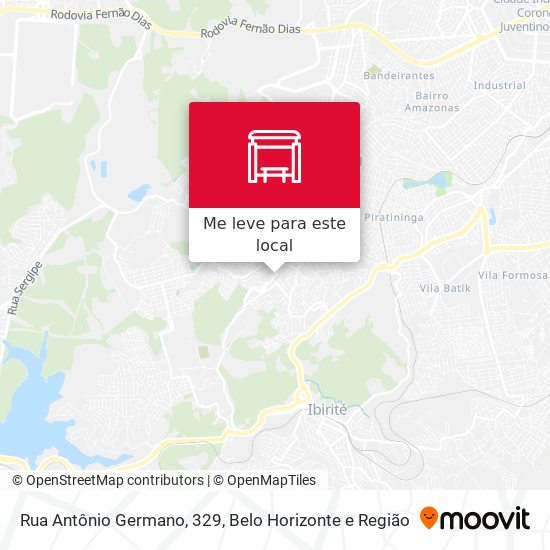 Rua Antônio Germano, 329 mapa