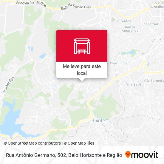 Rua Antônio Germano, 502 mapa