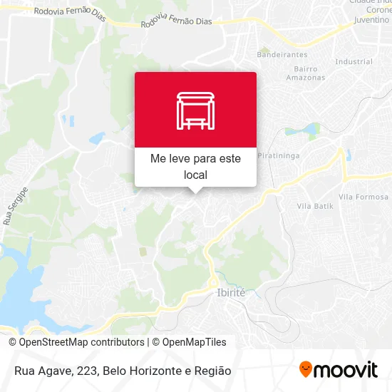 Rua Agave, 223 mapa