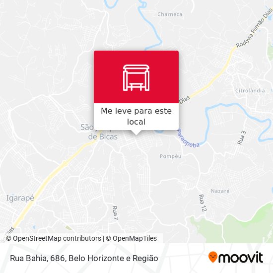 Rua Bahia, 686 mapa
