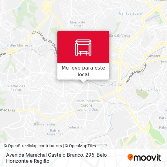 Avenida Marechal Castelo Branco, 296 mapa