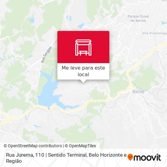 Rua Jurema, 110 | Sentido Terminal mapa