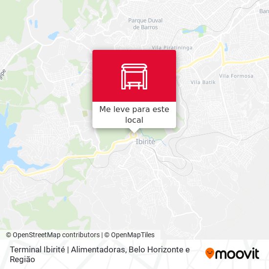Terminal Ibirité | Alimentadoras mapa