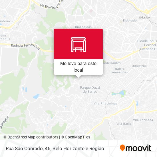 Rua São Conrado, 46 mapa