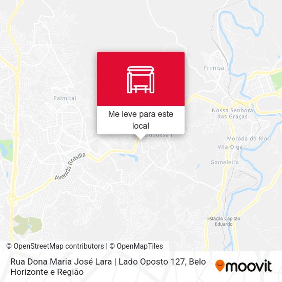 Rua Dona Maria José Lara | Lado Oposto 127 mapa