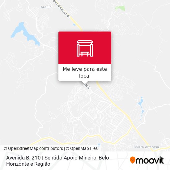 Avenida B, 210 | Sentido Apoio Mineiro mapa
