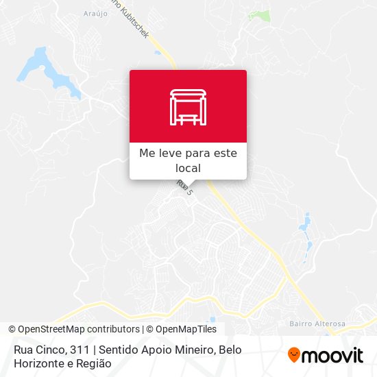 Rua Cinco, 311 | Sentido Apoio Mineiro mapa