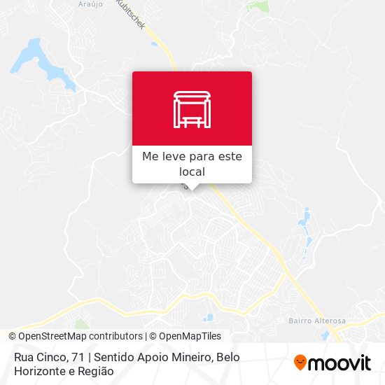 Rua Cinco, 71 | Sentido Apoio Mineiro mapa