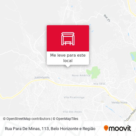 Rua Para De Minas, 113 mapa