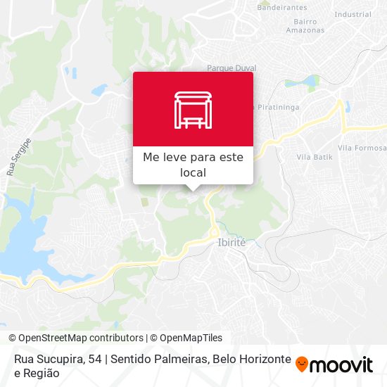 Rua Sucupira, 54 | Sentido Palmeiras mapa