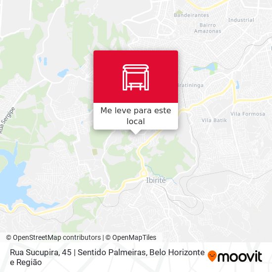 Rua Sucupira, 45 | Sentido Palmeiras mapa
