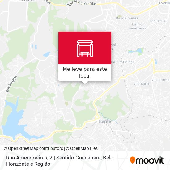 Rua Amendoeiras, 2 | Sentido Guanabara mapa