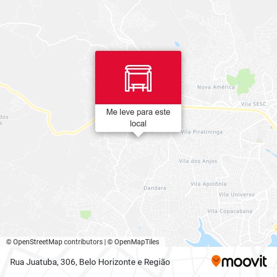 Rua Juatuba, 306 mapa