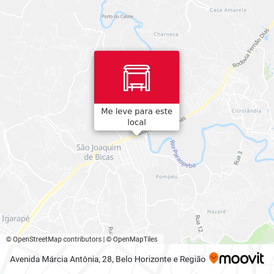 Avenida Márcia Antônia, 28 mapa