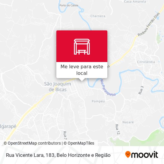 Rua Vicente Lara, 183 mapa