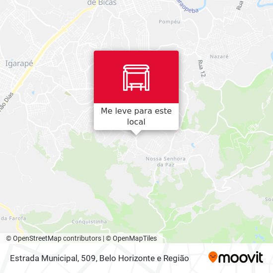 Estrada Municipal, 509 mapa