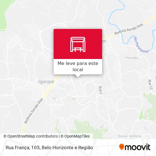 Rua França, 105 mapa
