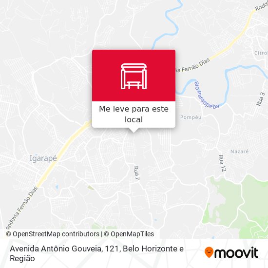 Avenida Antônio Gouveia, 121 mapa