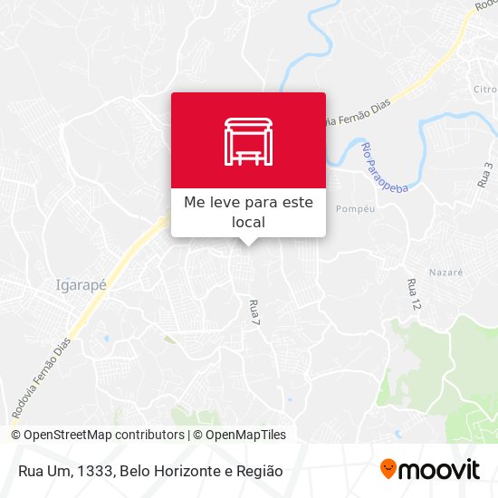 Rua Um, 1333 mapa