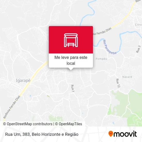 Rua Um, 383 mapa
