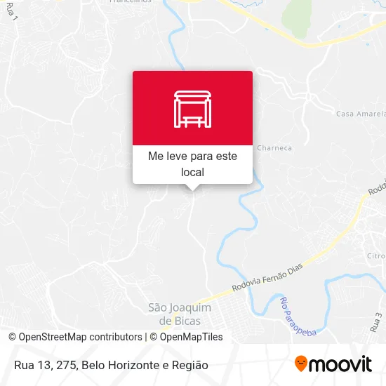 Rua 13, 275 mapa