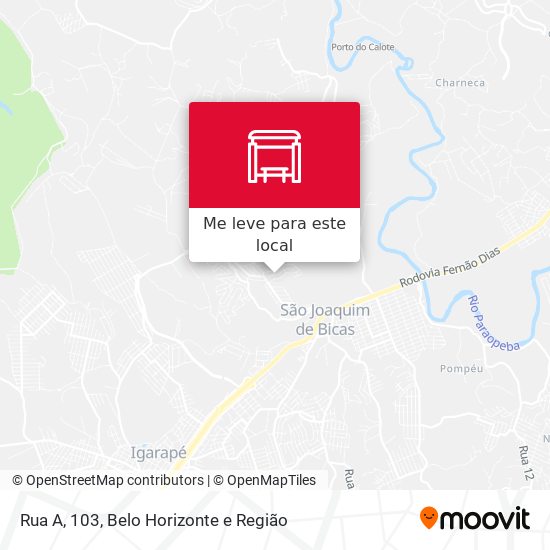 Rua A, 103 mapa
