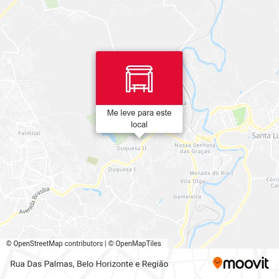 Rua Das Palmas mapa