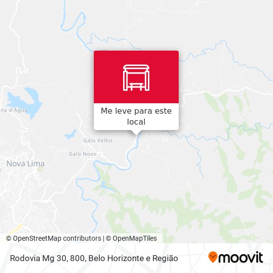 Rodovia Mg 30, 800 mapa