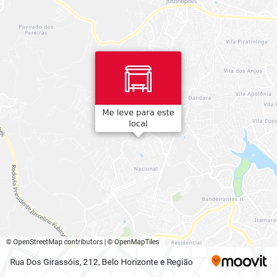 Rua Dos Girassóis, 212 mapa