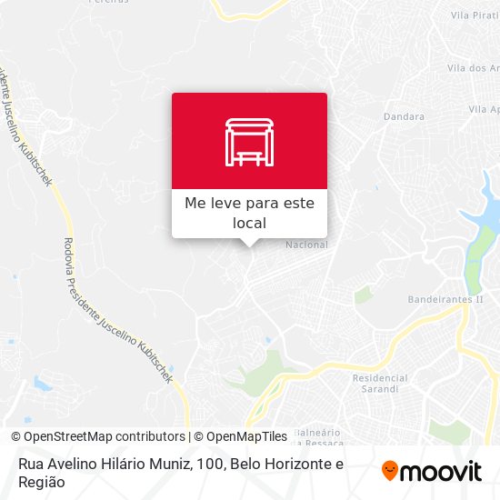 Rua Avelino Hilário Muniz, 100 mapa