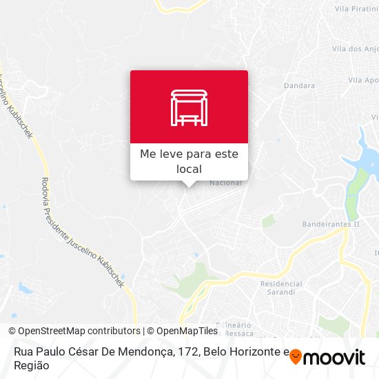 Rua Paulo César De Mendonça, 172 mapa