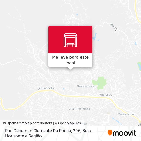 Rua Generoso Clemente Da Rocha, 296 mapa