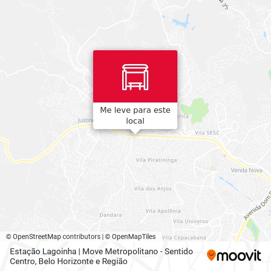 Estação Lagoinha | Move Metropolitano - Sentido Centro mapa