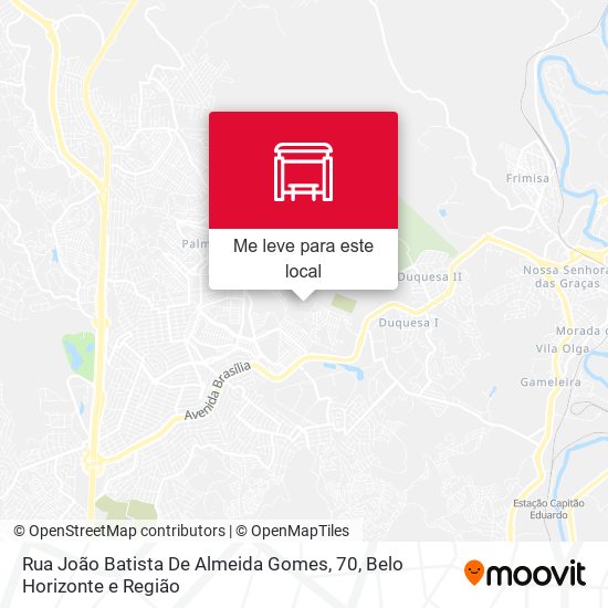 Rua João Batista De Almeida Gomes, 70 mapa