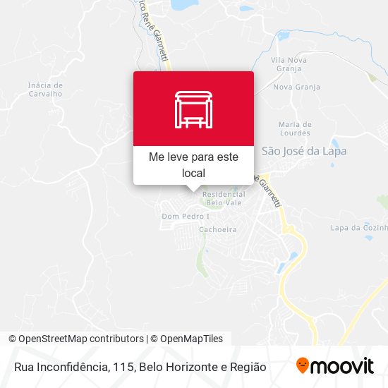 Rua Inconfidência, 115 mapa