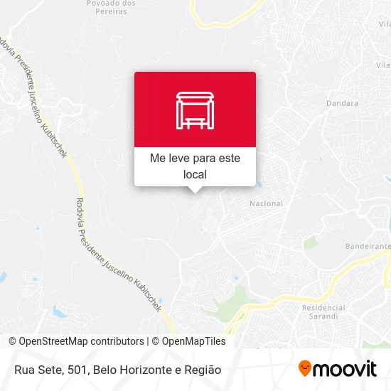 Rua Sete, 501 mapa