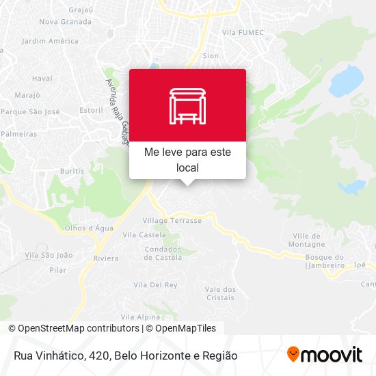 Rua Vinhático, 420 mapa