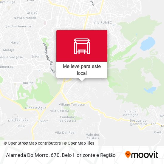 Alameda Do Morro, 670 mapa