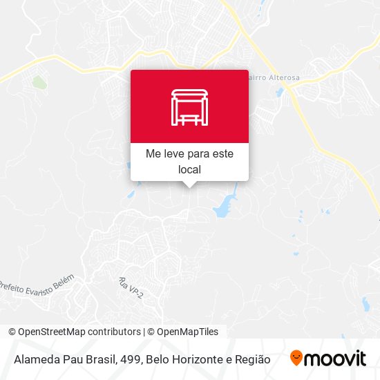 Alameda Pau Brasil, 499 mapa
