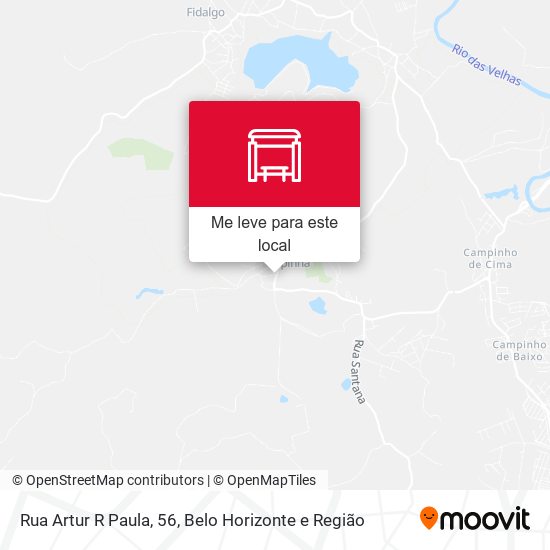 Rua Artur R Paula, 56 mapa