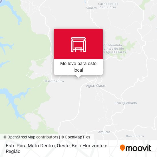 Estr. Para Mato Dentro, Oeste mapa