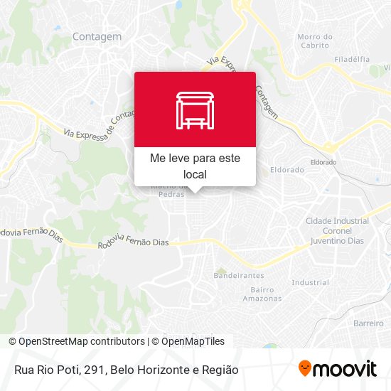 Rua Rio Poti, 291 mapa