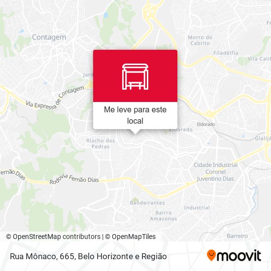 Rua Mônaco, 665 mapa