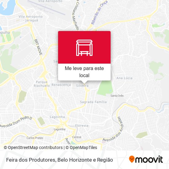 Feira dos Produtores mapa
